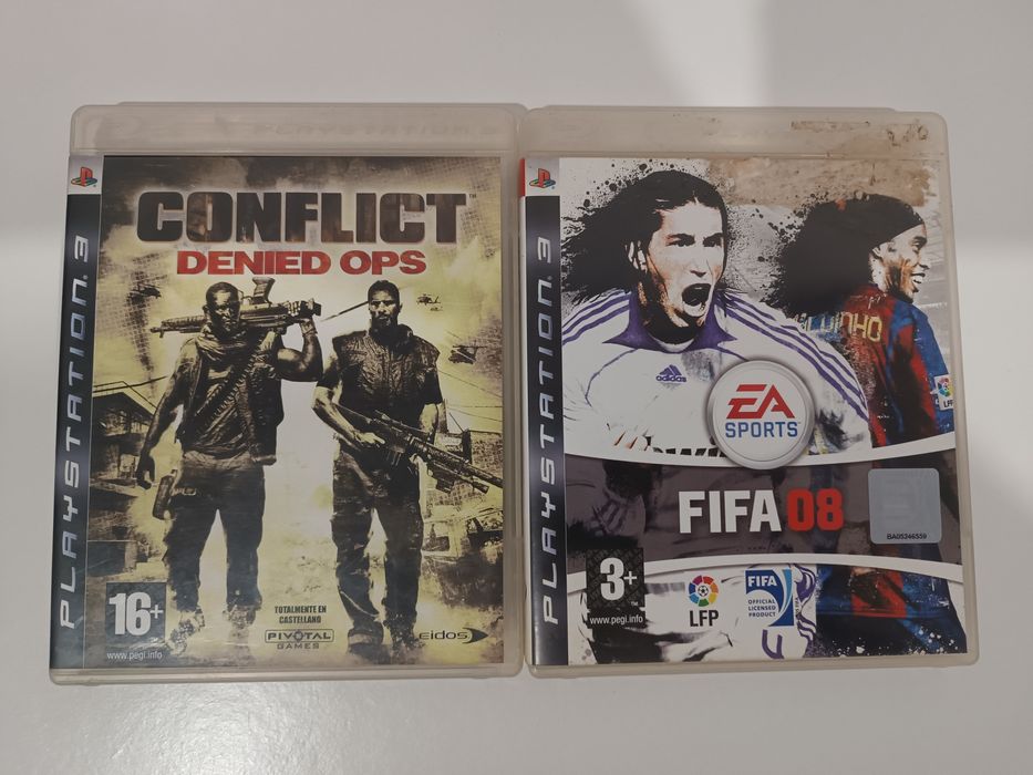 PS3 Fat 320GB (Manutenção Completa) +2  Comandos + Cabos + 4 Jogos