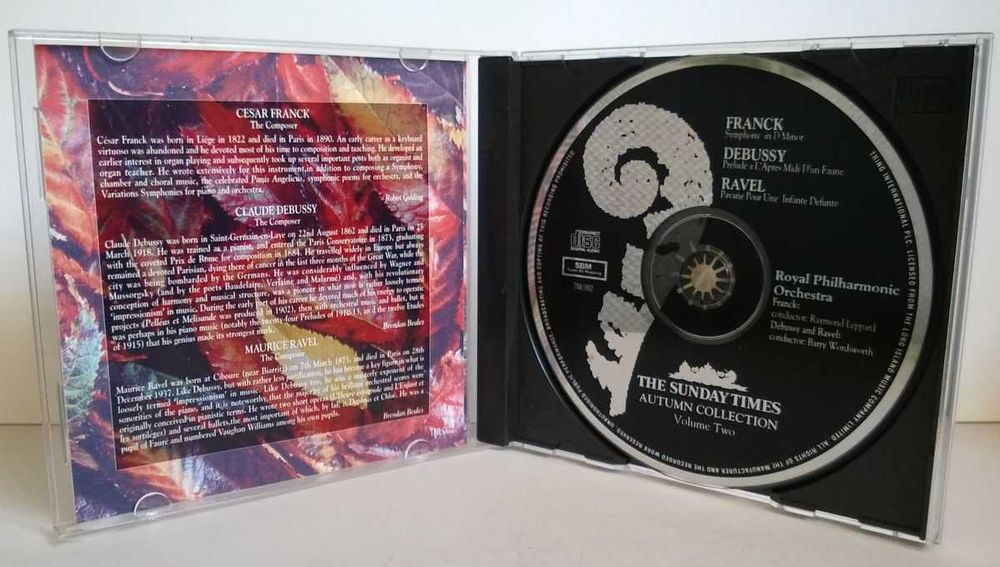 CD The Sunday Times Autumn Collection Franck Debussy Ravel NOWA