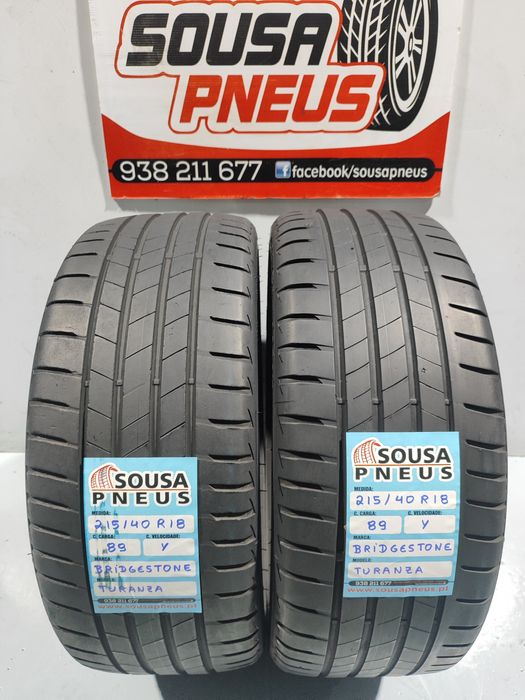 2 pneus semi novos 215-40R18 Bridgestone - Oferta dos Portes