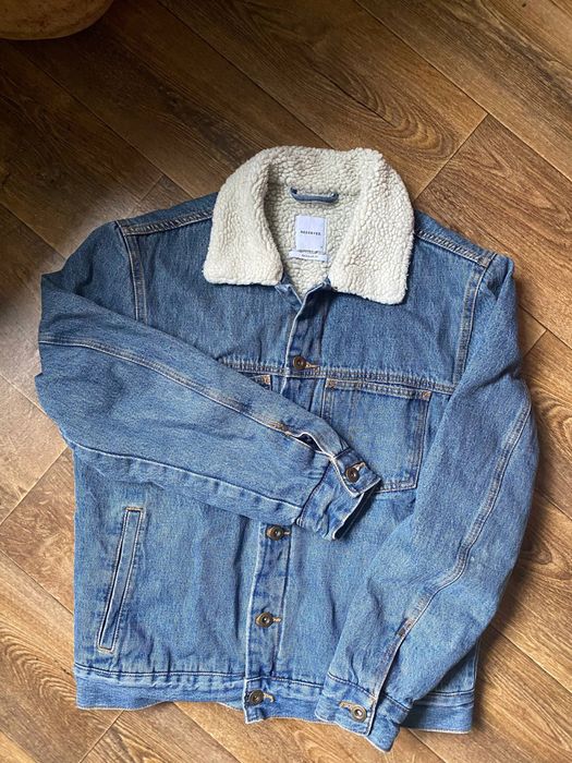 Нова Утеплена Джинсовка Джинсова Куртка Синя, розмір S