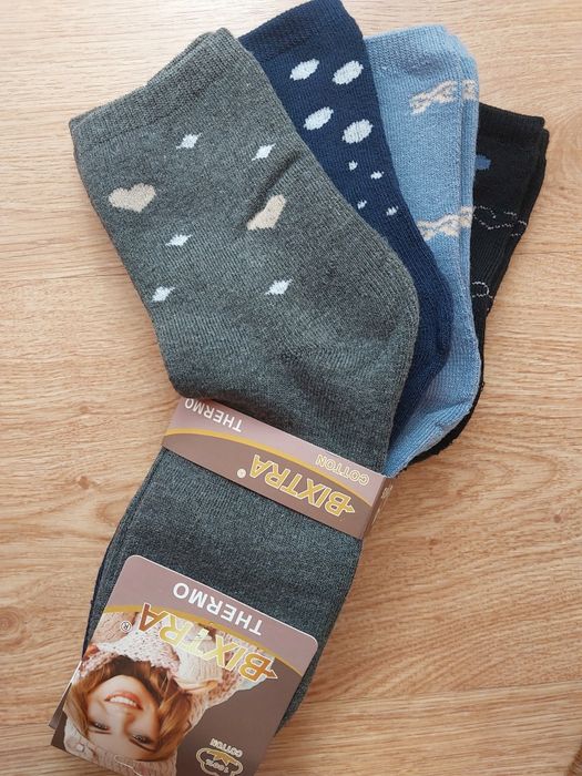 Skarpety damskie frotte 4 pary