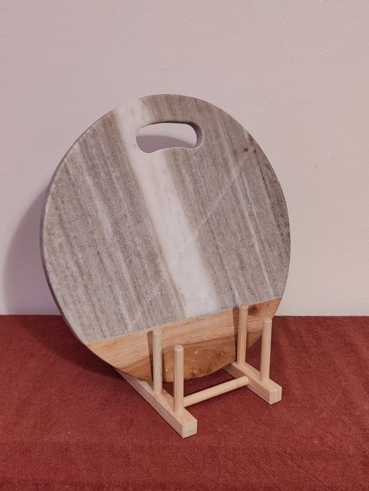 Tabua marmore e madeira