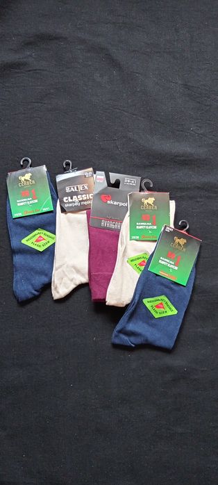 nowe klasyczne skarpety męskie 39-41