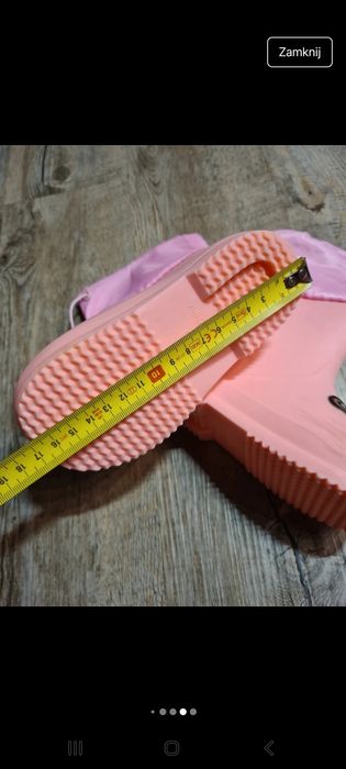 Kalosze dla dziecka rozm 28 różowe misie buty przeciwdeszczowe
