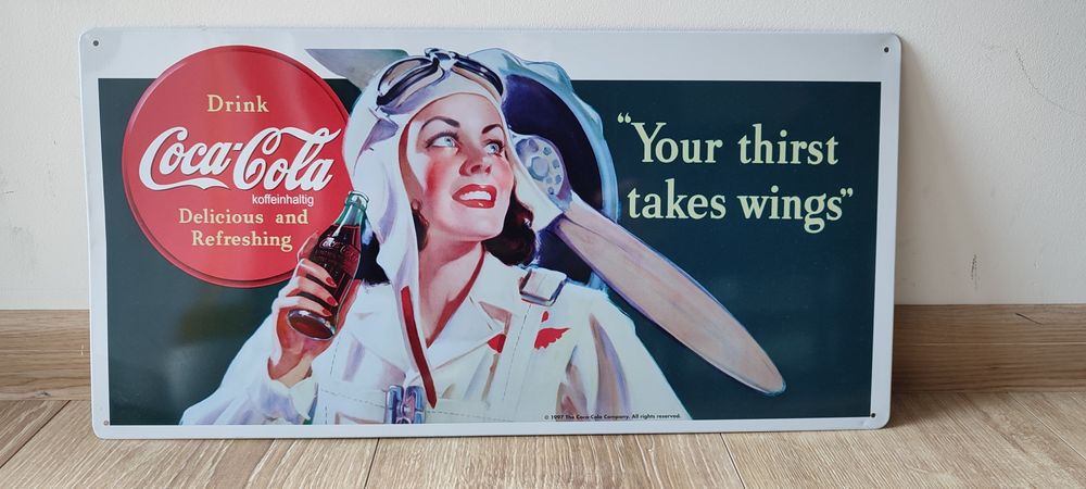 Tablica metalowa ozdobna coca cola