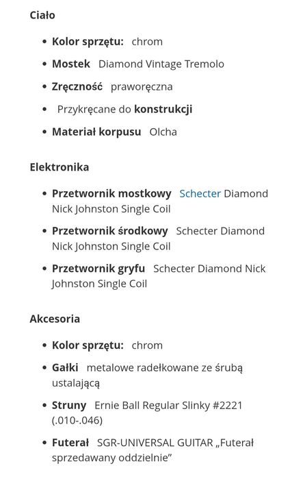 Schecter Nick Johnston Atomic Silver nie fender ibanez