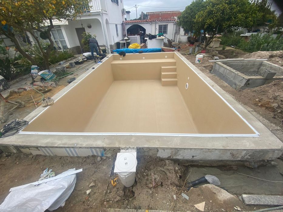 Construção de piscina