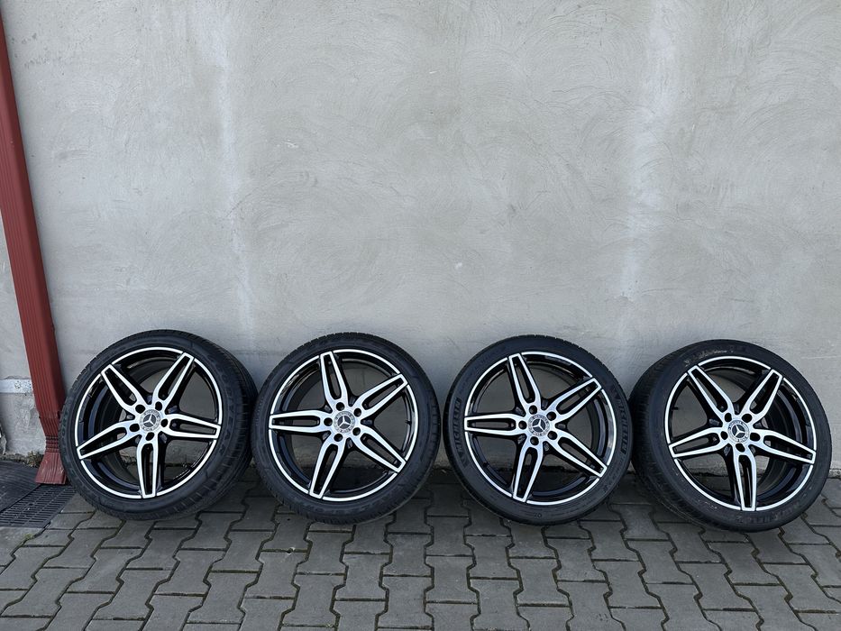 Диски титани з резиною R19 AMG оригінал 5х112 ЕТ43 mercedes w211 w212 w213 c205 c206 w205 v class vito амг мерс єшка