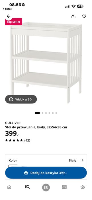 Łóżeczko plus przewijak