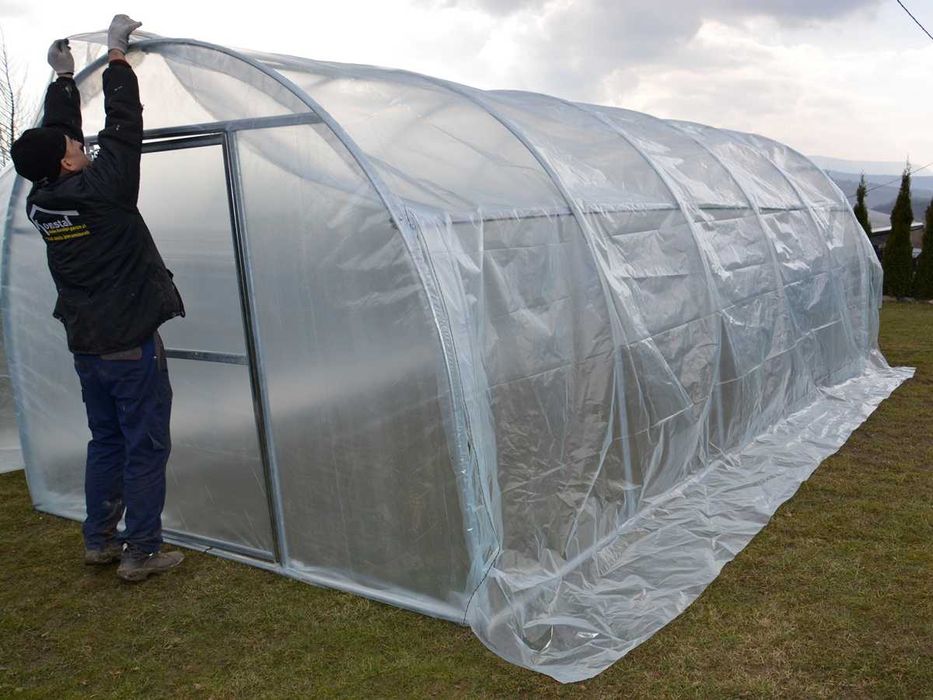 Szklarnia 3x6 z folią 2,9 x 5,9 x 2,13 tunel foliowy WARZYWA Producent