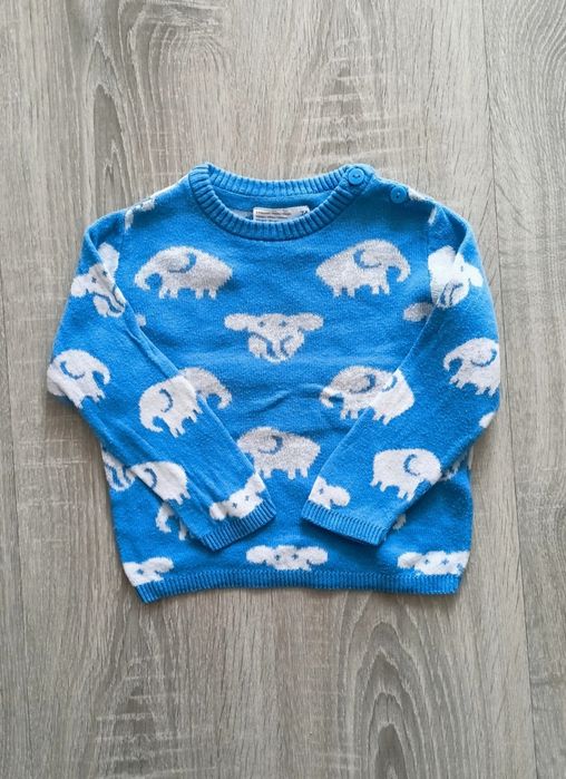 Sweter Guziki Słoniki Ergee Kik 74