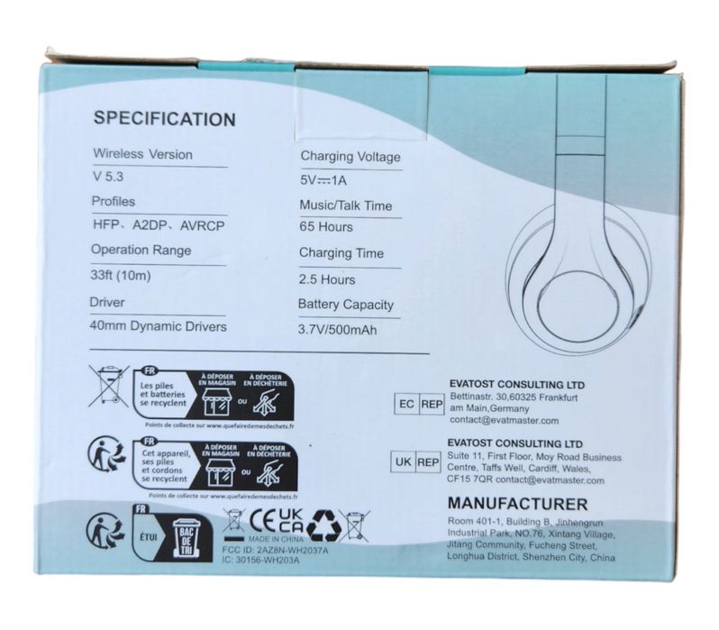 Бездротові Bluetooth Навушники  Uliptz WH203A