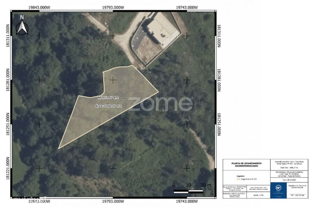 Terreno Rústico com 1450 m2 na Carvalhosa, Paços de Ferreira