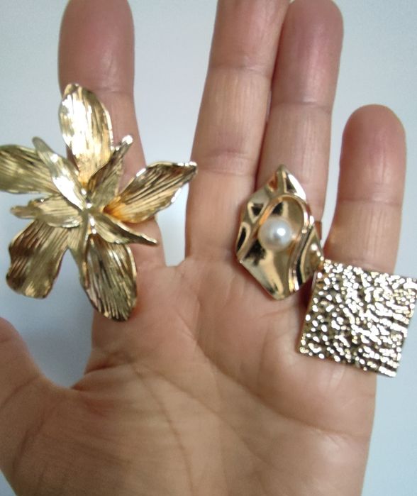 Regulowane pierścionki 3 sztuki