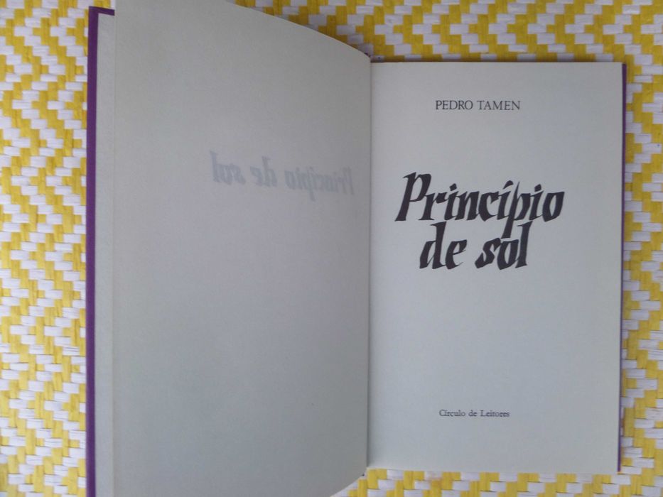 PRINCÍPIO DE SOL 
Autor: Pedro Tamen