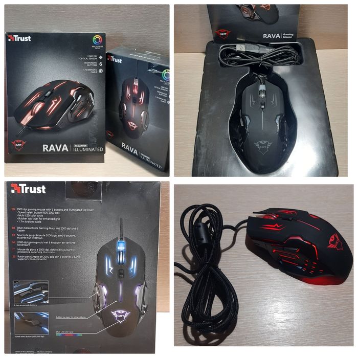 Нові USB дротові миші Trust Orna, Rava, Sikanda, Rexx, Genius Scorpion