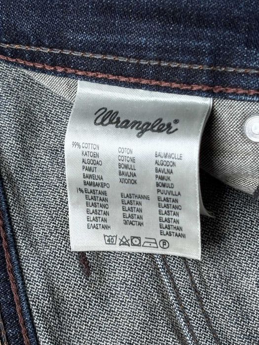 Wrangler Texas Stretch W32 L34 Jeansy Męskie Regular Straight Granatowe