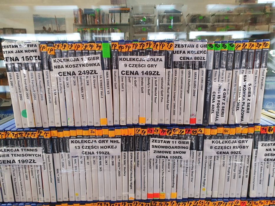 Zestaw kolekcja gier gry PS2 od kolekcjonera 150szt sportowe