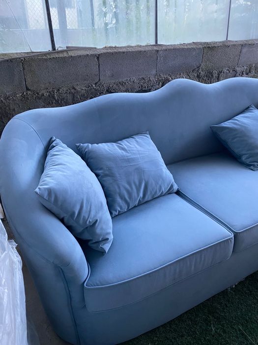 Sofá desing azul
