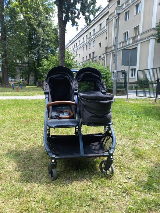 X-lander X-Double wózek spacerowy 2w1,  0-22kg x2, dla bliźniąt lub rok po roku