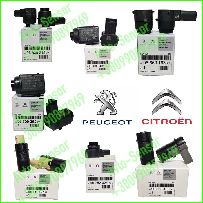 Парктроники Peugeot Citroen 307 308 407 508 C3 4 5 6 Partner Berlingo