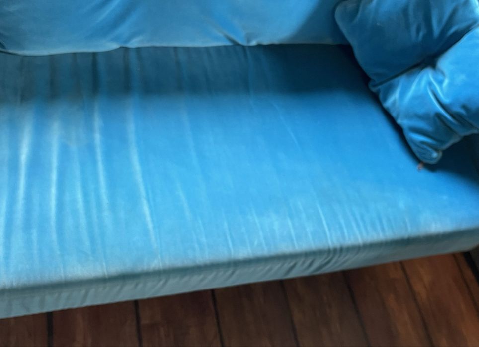 Sofa narożnik  niebieski