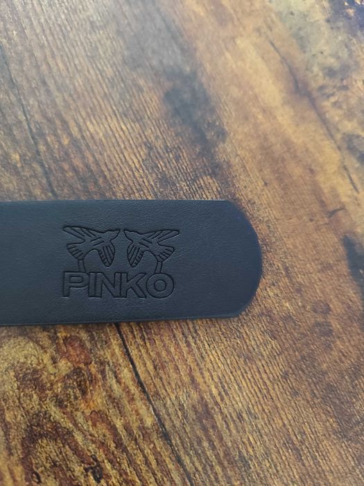 Nowy śliczny pasek  skórzany pinko damski 105cm
