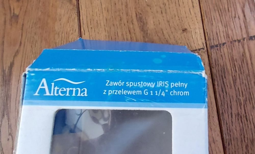 Zawór spustowy pełny z przelewem KLIK-KLAK Ferro Alterna 11/4" do umyw