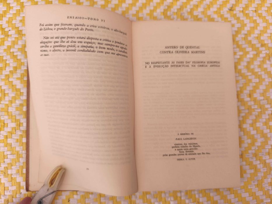 Ensaios Tomo VI – 
António Sérgio