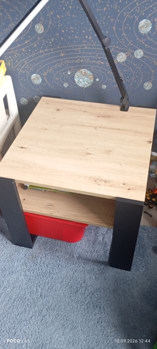Stolik kawowy dąb artisan i czarny