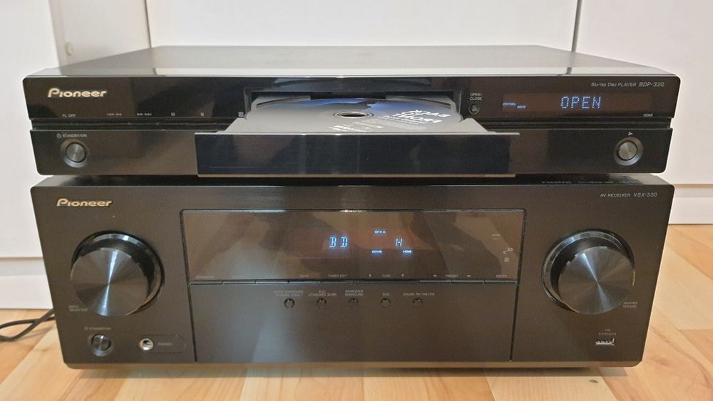 pioneer amplituner VSX-330-K odtwarzacz bluray BPD-320