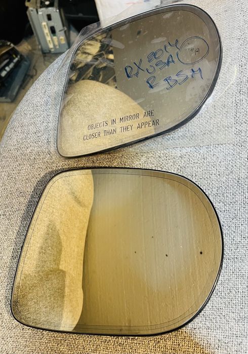 Зекральный элемент вкладыш зеркала Lexus RX 2012 BSM затемнение USA EU