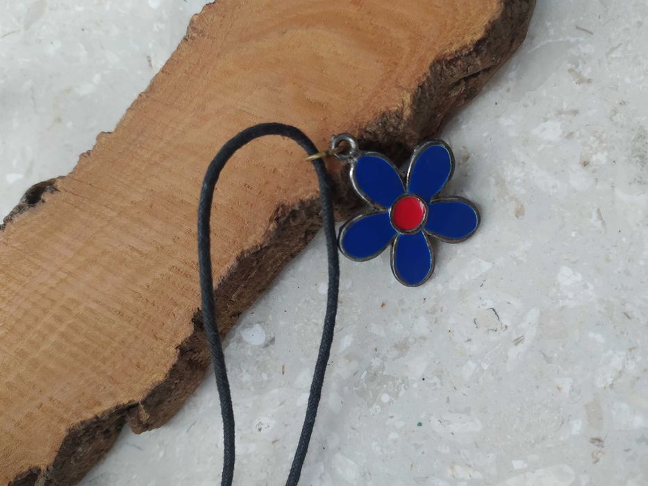 naszyjnik kwiatek lata 90