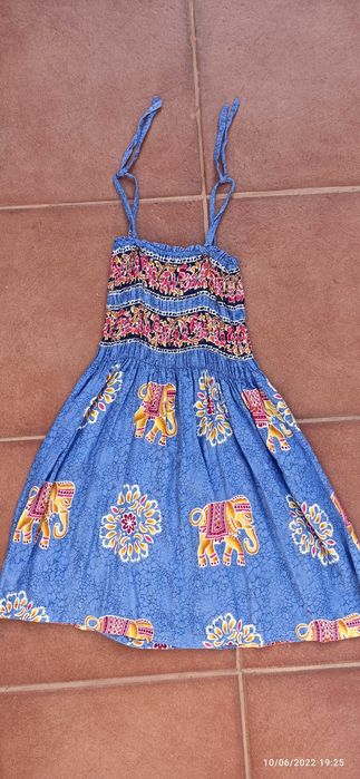 Vestido étnico elefantes