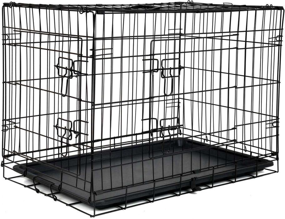 Najlepsza Wielofunkcyjna Metalowa Klatka-Kojec dla Psa i Kota L