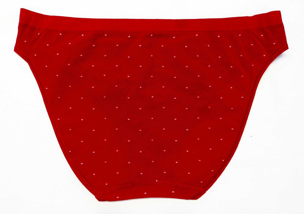 Majtki figi czerwone w kropeczki jakość płaskie szwy KUNERT 36-38 S