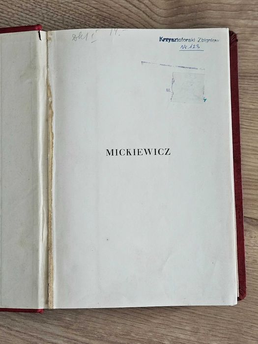 Mickiewicz tom I Dzieje Gustawa