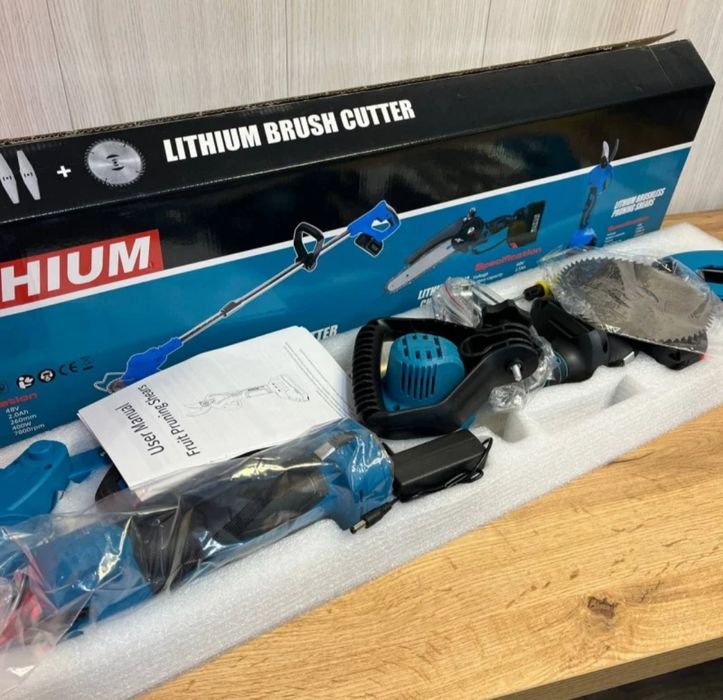 Садові інструменти 3в1 пилка та секатор 48V тример для трави