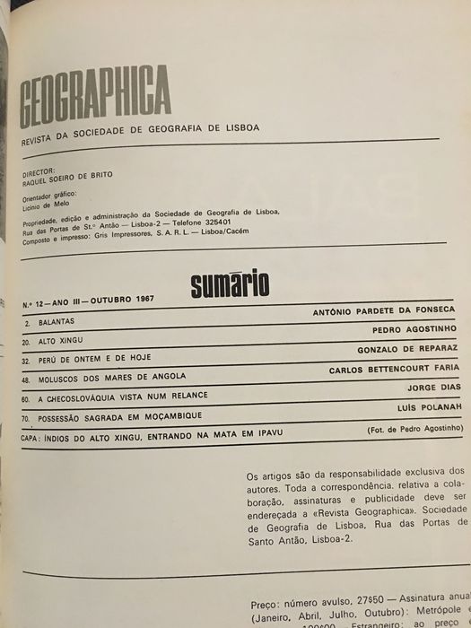 Geographica. Balantas. Açores. Porto Covo. Angola