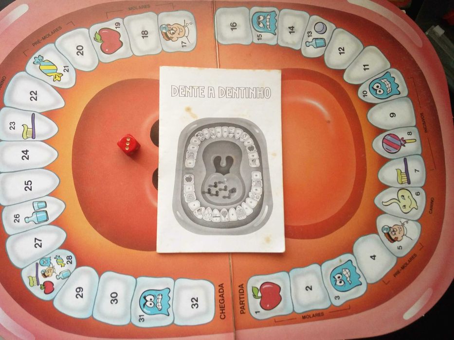 Jogo de Tabuleiro De Dente a Dentinho da Majora