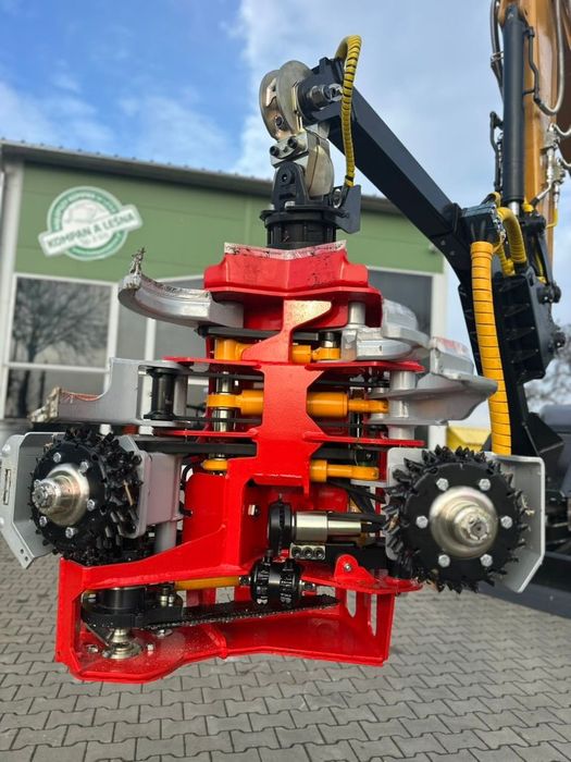 Harvester NOWA  koparka SANY z głowicą harwesterowa NISULA 425H