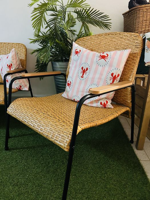 Cadeirão em rattan/vime – Espaço Casa