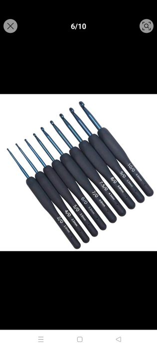 Zestaw szydełek 9 szt