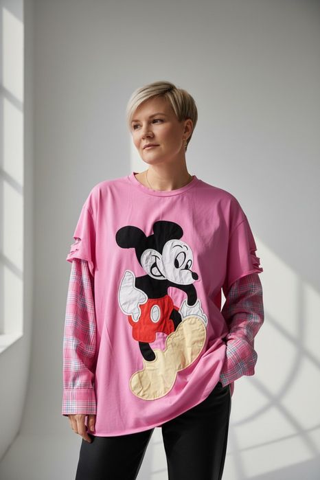 Obłędna Koszulo bluzka Mickey Mouse oversize