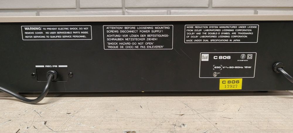 Magnetofon deck DUAL C-806