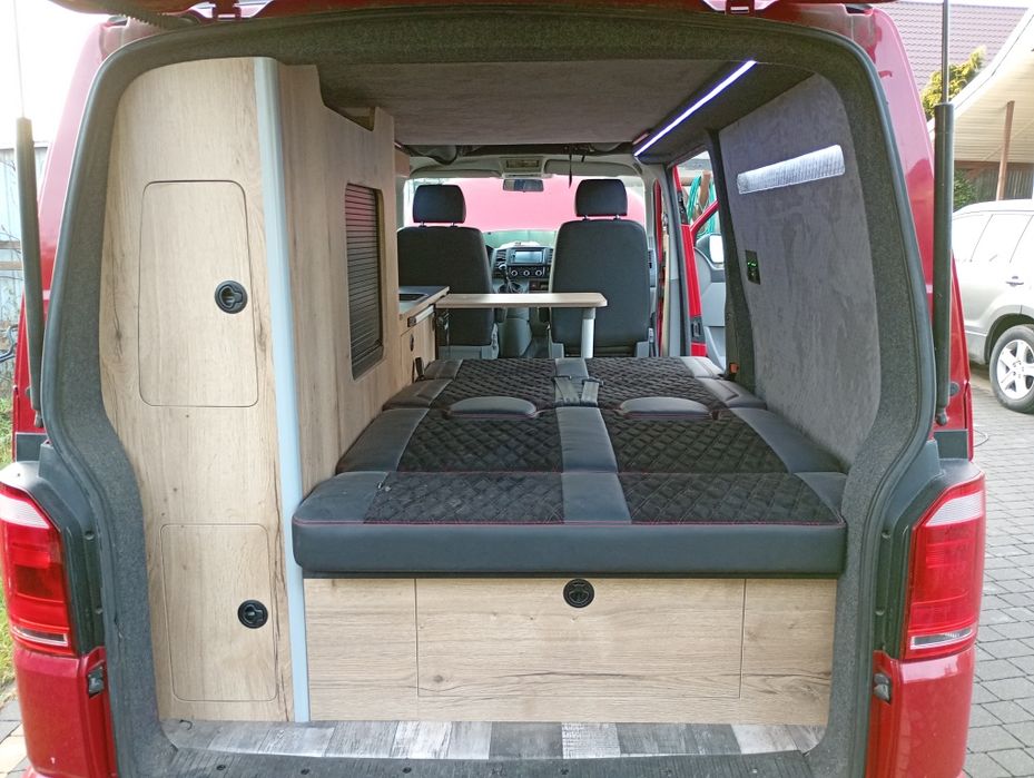 Ławka kanapa łóżko rozkładane do kampera kampervana T5 T6 transporter