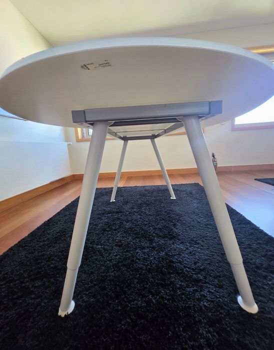 Secretária IKEA GALANT vidro temperado branco (regulável)