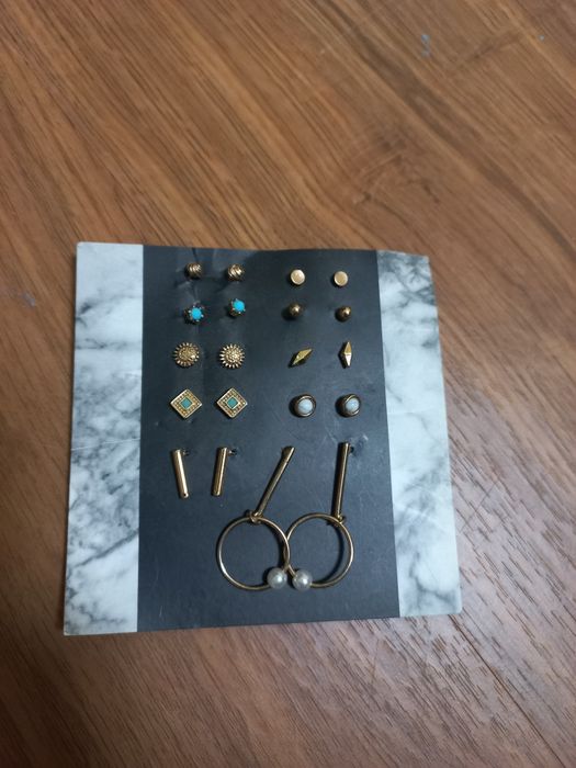 Набір золотих сережок