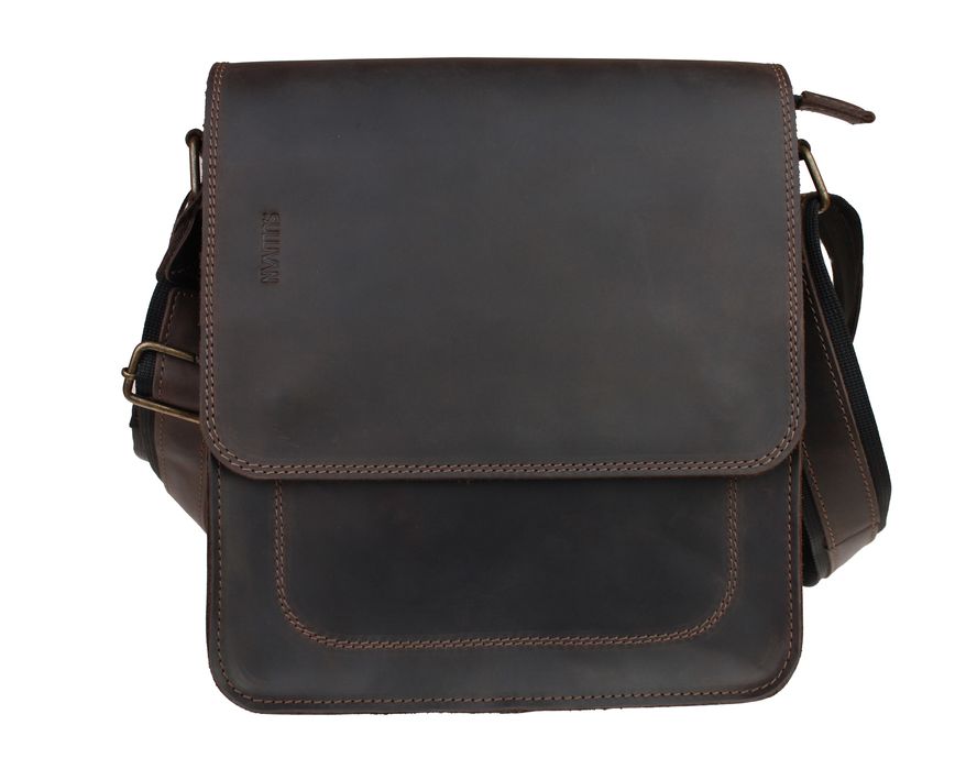 Сумка шкіряна на плече SULLIVAN smvp120-2(37) коричнева