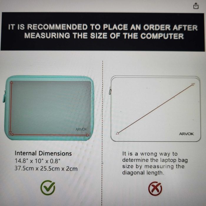 Arvok pokrowiec futerał etui na laptopa 15,6"